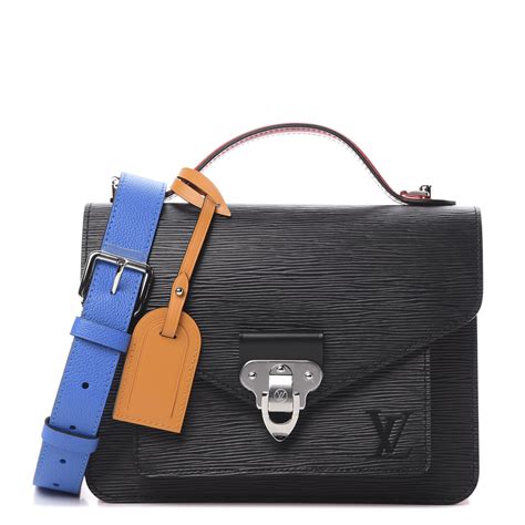 LOUIS VUITTON Epi Neo Monceau Black Coquelicot